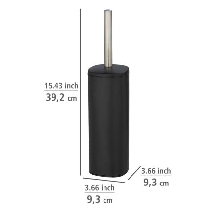 WENKO 24778100 - WC-borstel ALASSIO 9,3x39,2 cm roestvrij staal/zwart