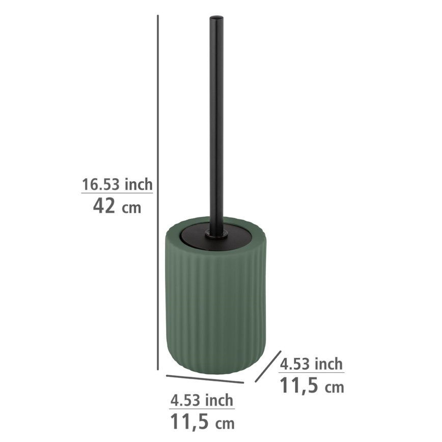 WENKO 24808100 - WC-borstel BELLUNO 11,5x42 cm groen/zwart