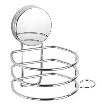 WENKO 24857100-Haardrogerhouder STATIC-LOC + OSIMO 14x13 cm glanzend chroom