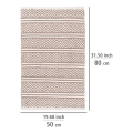 WENKO 24868100-Badmat SHAKI 50x80 cm beige/wit