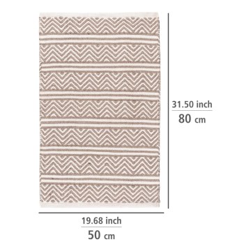 WENKO 24868100-Badmat SHAKI 50x80 cm beige/wit