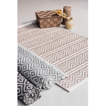 WENKO 24868100-Badmat SHAKI 50x80 cm beige/wit