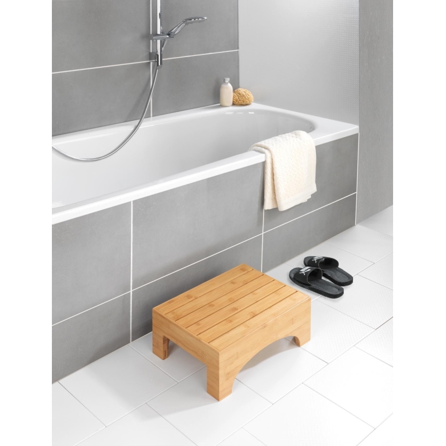 WENKO 24870100 - Kruk BAMBUSA 40x30 cm bruin