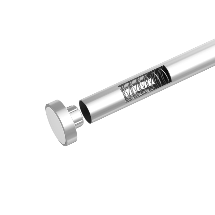 WENKO 24888100 - Douchestang LUZ 185x2,8 cm roestvrij staal/glanzend chroom