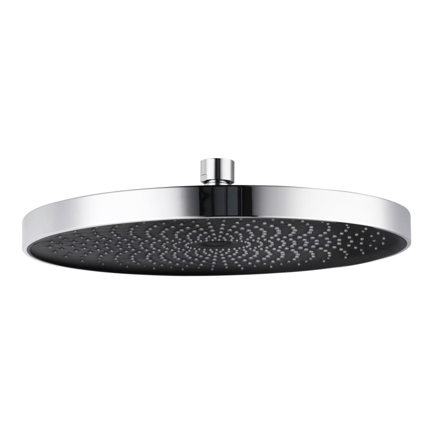 WENKO 24910100 - Douchekop SOFTWATER 26x26 cm glanzend chroom/zwart