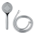 WENKO 24918100 - Douchekop BASIC LINE 9,5 x 9,5 cm glanzend chroom/zilver