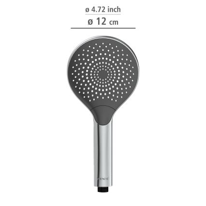 WENKO 24921100 - Douchekop WATERSAVING SYSTEM 12x12 cm glanzend chroom/grijs