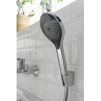 WENKO 24921100 - Douchekop WATERSAVING SYSTEM 12x12 cm glanzend chroom/grijs