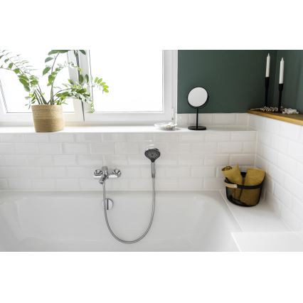 WENKO 24921100 - Douchekop WATERSAVING SYSTEM 12x12 cm glanzend chroom/grijs