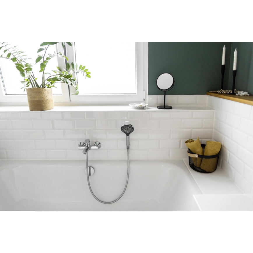 WENKO 24921100 - Douchekop WATERSAVING SYSTEM 12x12 cm glanzend chroom/grijs