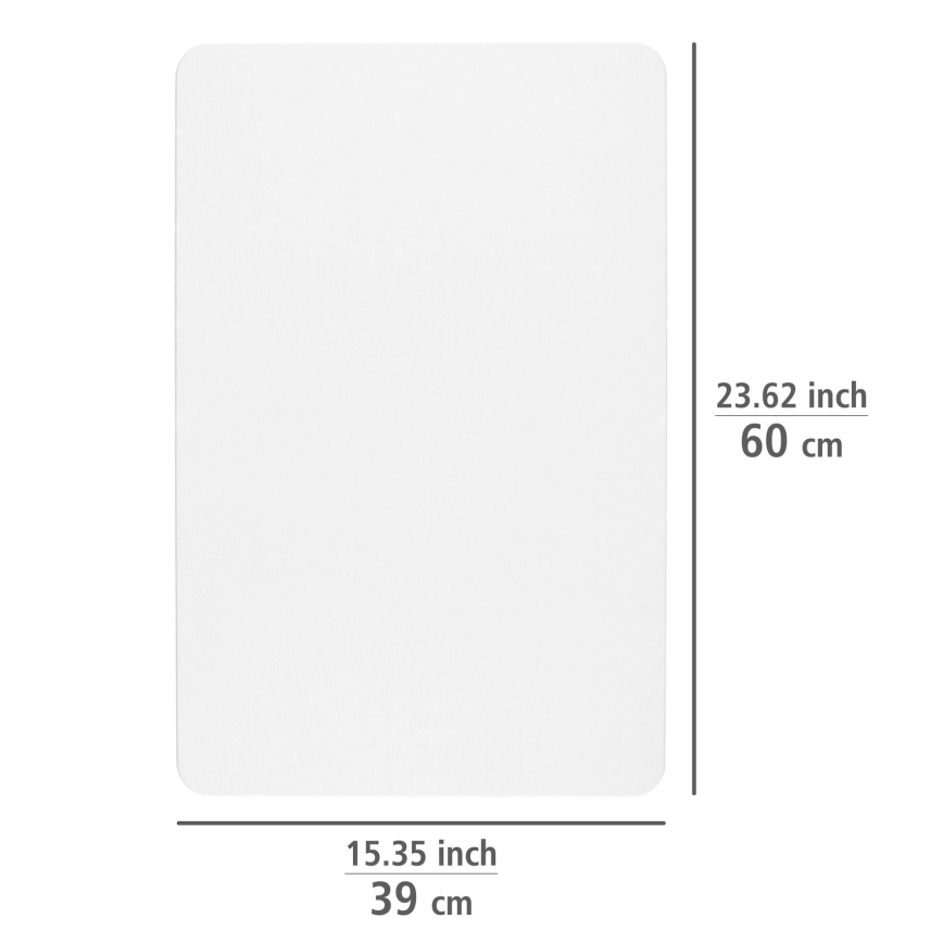 WENKO 24935100-SIMI badmat 39x60 cm wit