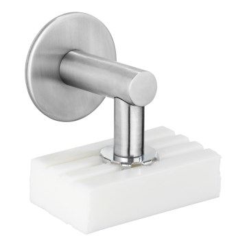 WENKO 24971100-Zeephouder TURBO-LOC 4,5x7 cm zilverkleurig