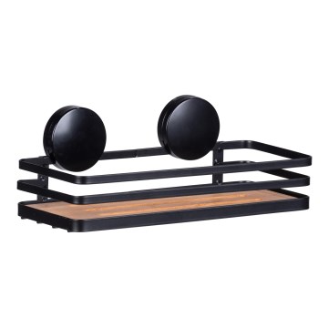 WENKO 24979800-Plank ALBA 26,5x12,5 cm zwart/bruin