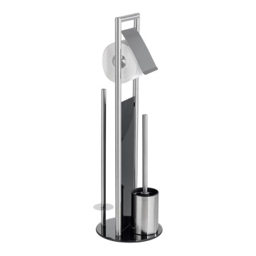 WENKO 24981800 - WC-set RAVINA 20x70 cm RVS/zilver