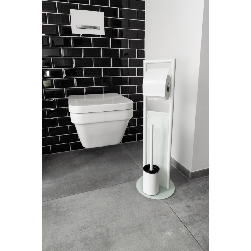 WENKO 24983800 - WC-set RAVINA 20x70 cm RVS/wit