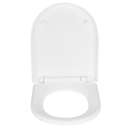 WENKO 24988100-WC wc-bril EXCLUSIVE 45x36,5 cm wit/zilver
