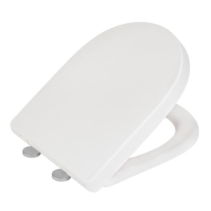 WENKO 24988100-WC wc-bril EXCLUSIVE 45x36,5 cm wit/zilver