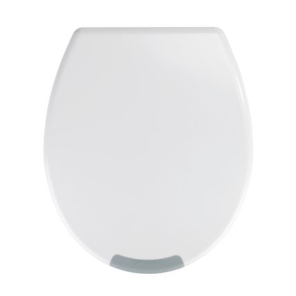 WENKO 25005100-Toiletbril SECURA 37x44 cm wit/grijs
