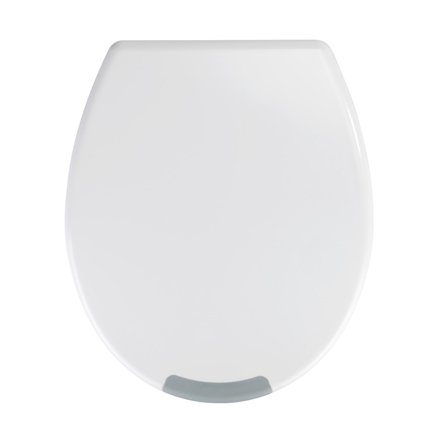WENKO 25005100-Toiletbril SECURA 37x44 cm wit/grijs
