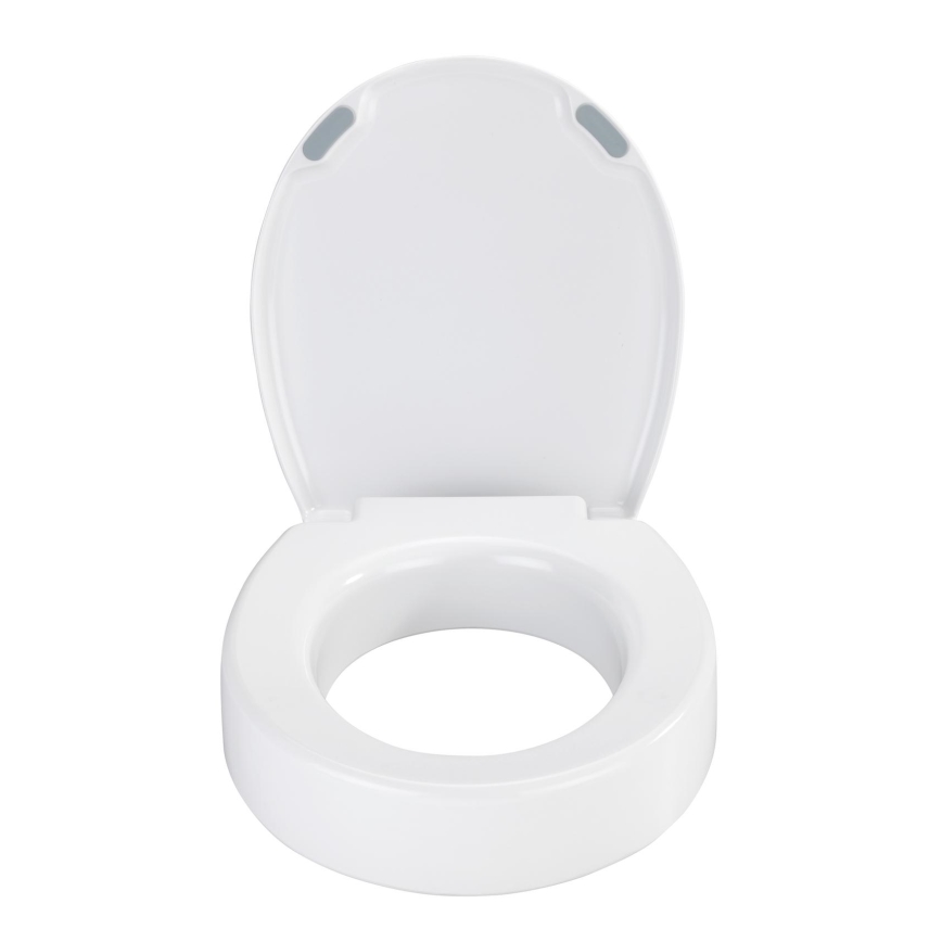WENKO 25005100-Toiletbril SECURA 37x44 cm wit/grijs
