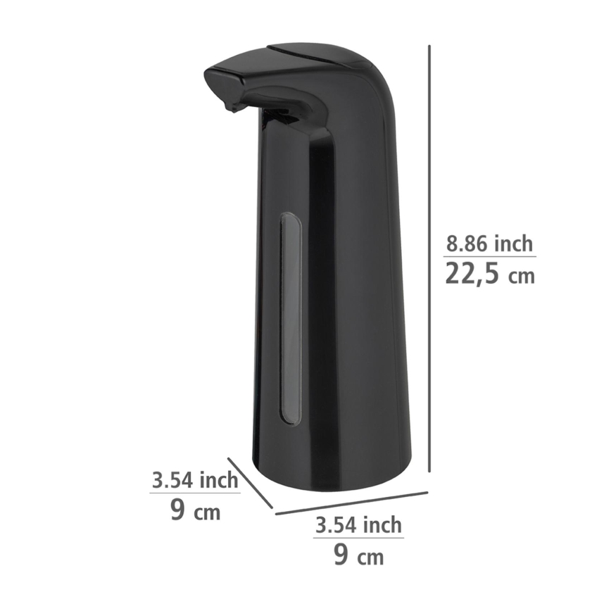 WENKO 25097100-Zeepdispenser LARINO 9x21,5 cm zwart