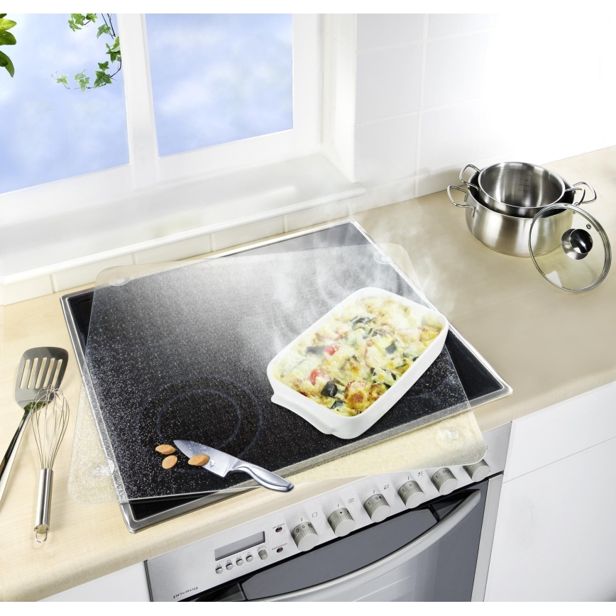 WENKO 2511910800 - Afdekplaat 50x56 cm transparant/grijs