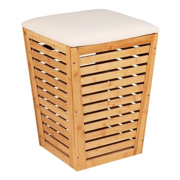 WENKO 25143100 - Wasmand BAMBUSA 40x56 cm bruin