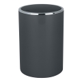 WENKO 25146100 - Prullenbak INCA 18,5x25,5 cm antraciet/glanzend chroom