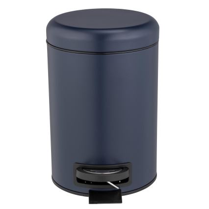 WENKO 25153100 - Prullenbak LEMAN 17x25 cm blauw/zwart