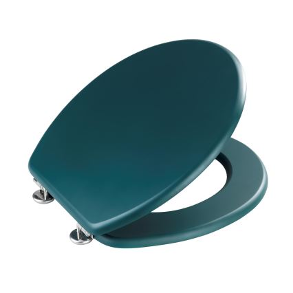 WENKO 25171100-WC wc-bril PRIMA 37x41 cm groen/zilver