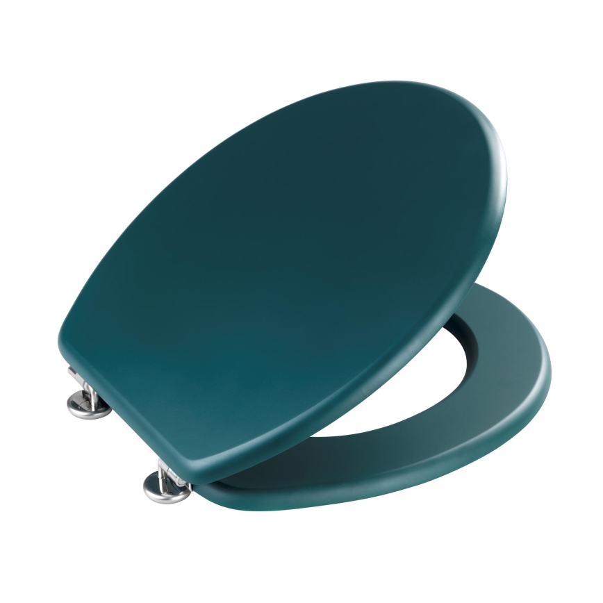 WENKO 25171100-WC wc-bril PRIMA 37x41 cm groen/zilver