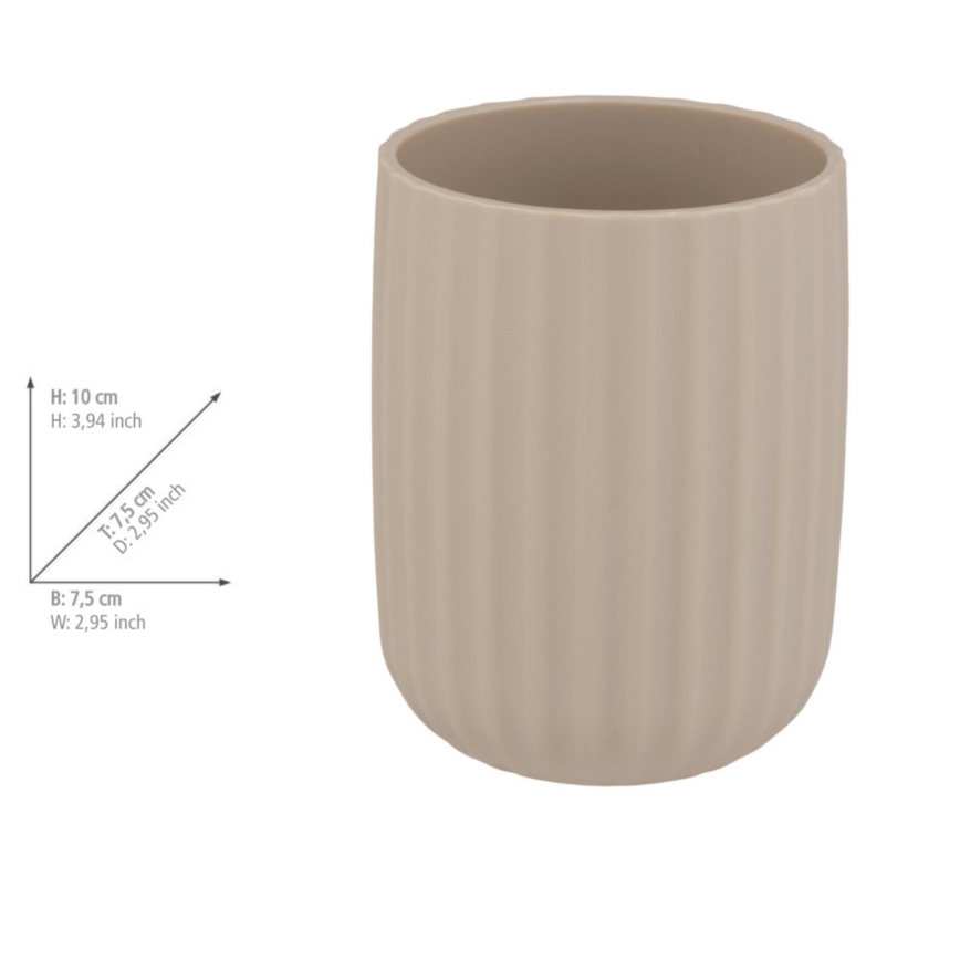 WENKO 25183100 - AGROPOLI-beker 7,5 x 10 cm, beige