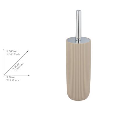 WENKO 25185100 - WC-borstel AGROPOLI 10x36,5 cm beige