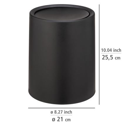 WENKO 25208100 - Mand ATRI 21x25,5 cm zwart