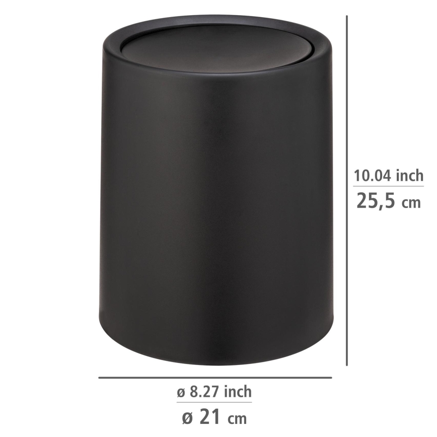 WENKO 25208100 - Mand ATRI 21x25,5 cm zwart