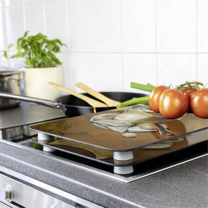 WENKO 2521280100 - Afdekplaat 52x30 cm, veelkleurig/grijs/transparant