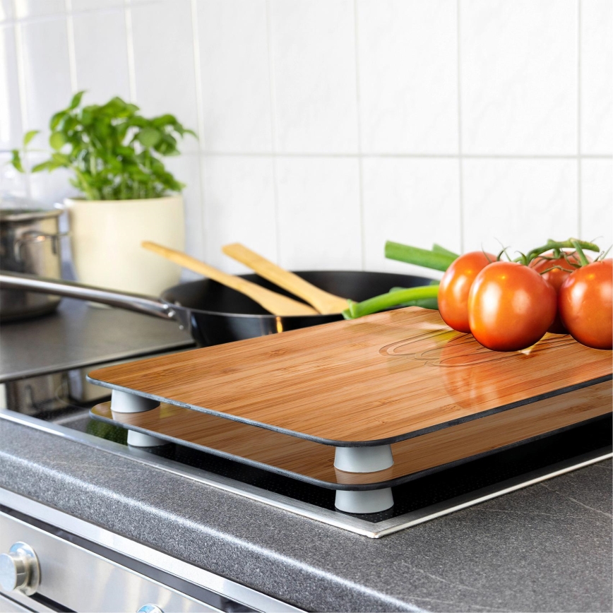 WENKO 2521497100 - Kookplaatafdekking 52x30 cm veelkleurig/grijs/transparant