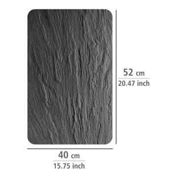 WENKO 2521499800 - Afdekplaten SLATE 52x40 cm veelkleurig/grijs/helder