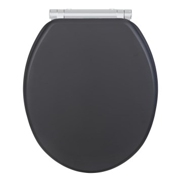 WENKO 25218100-WC-bril MORRA 35x42 cm antraciet/zilver