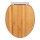 WENKO 25224100 - WC-bril BAMBOUSA 34,5x40,5 cm bruin/zilver