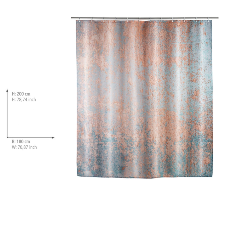 WENKO 25239100 - Douchegordijn AGATE 180x200 cm veelkleurig