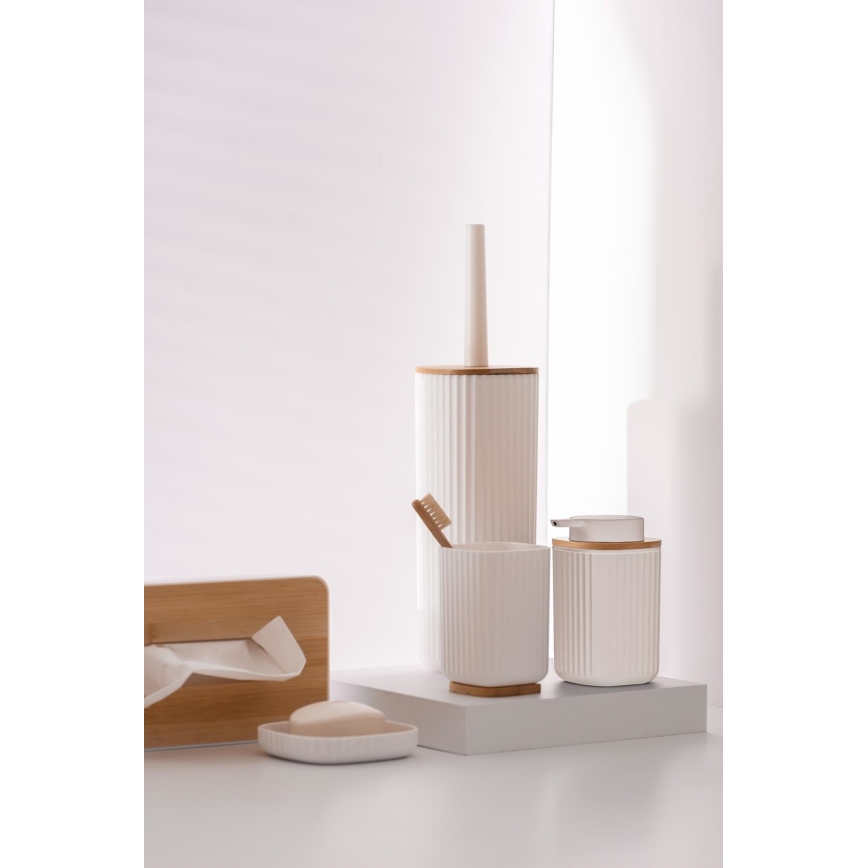 WENKO 25293100 - Beker ROTELLO 8,5x11 cm wit/bruin