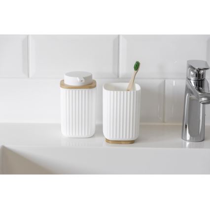 WENKO 25293100 - Beker ROTELLO 8,5x11 cm wit/bruin