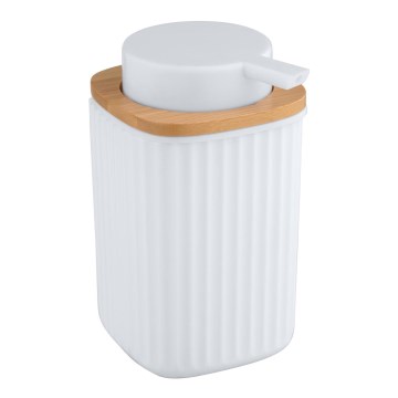 WENKO 25294100 - Zeepdispenser ROTELLO 8,9x12,7 cm wit/bruin