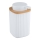 WENKO 25294100 - Zeepdispenser ROTELLO 8,9x12,7 cm wit/bruin