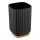 WENKO 25297100 - Tandenborstelbeker ROTELLO 8,5x11 cm zwart/bruin