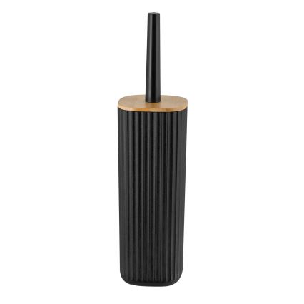 WENKO 25304100 - WC-set ROTELLO 10x36 cm zwart/bruin
