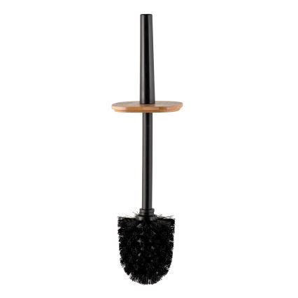 WENKO 25304100 - WC-set ROTELLO 10x36 cm zwart/bruin