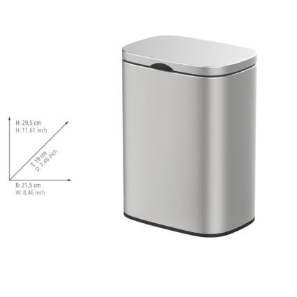 WENKO 25336100 - Mand SARE 21,5x29,5 cm zilver