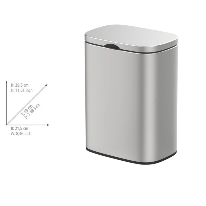 WENKO 25336100 - Mand SARE 21,5x29,5 cm zilver